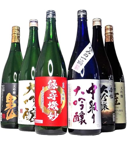 Amazon.co.jp: 純米吟醸 一升瓶 5本 飲み比べセット 日本酒 1800ml 上