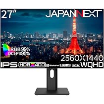 Amazon.co.jp: 【Amazon.co.jp限定】JAPANNEXT 27インチ モニター WQHD