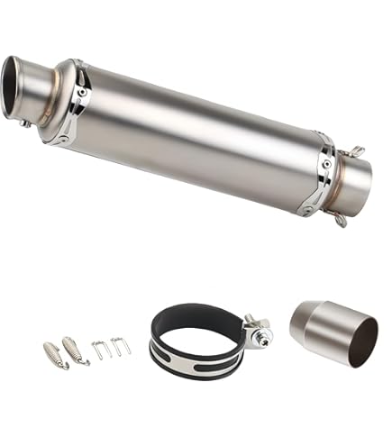 ナカノ NAKANO Parts Project サイレンサー 50.8パイ Amazon.co.jp: ナカノ エンデ サイレンサー 銀黒 50．8バンド