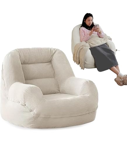 ソファ 一人掛け ビーズソファひとりがけ 豆袋 コーデュロイ生地  