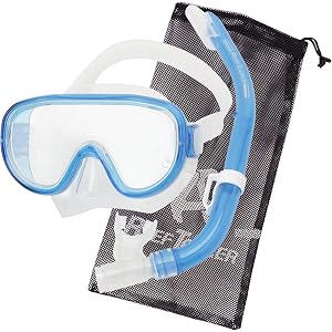 【Amazon.co.jp 限定】リーフツアラー(REEF TOURER) シュノーケリング シュノーケル マスク スノーケル 2点セット シリコーン製 メッシュバッグ付き RC0203/RC0105