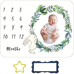 HIRO寝相アート 【6WAY】月齢フォト マイルストーン 毛布 撮影シーツ 6WAY ベビー毛布 おくるみ 百日記念…