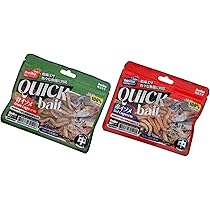 Amazon | クイックベイト 乾燥青イソメ 赤イソメ セット、釣り餌、10