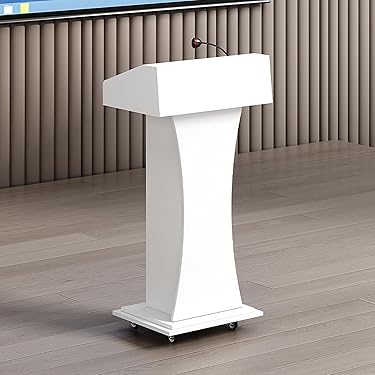 演台 演説台 司会台 キャスター付き、教会/教室用モバイル演台プレゼンテーション Amazon | 演台 演説台 司会台 キャスター付き、教会/教室用