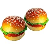 Anopono ハンバーガー 食品サンプル 本物そっくり 模型 ディスプレイ 撮影 小道具 2個セット