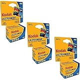 (コダック) Kodak Ultramax 400カラープリントフィルム 3点セット 36枚撮り 35mm DX 400 135–36（合計108枚撮り）。