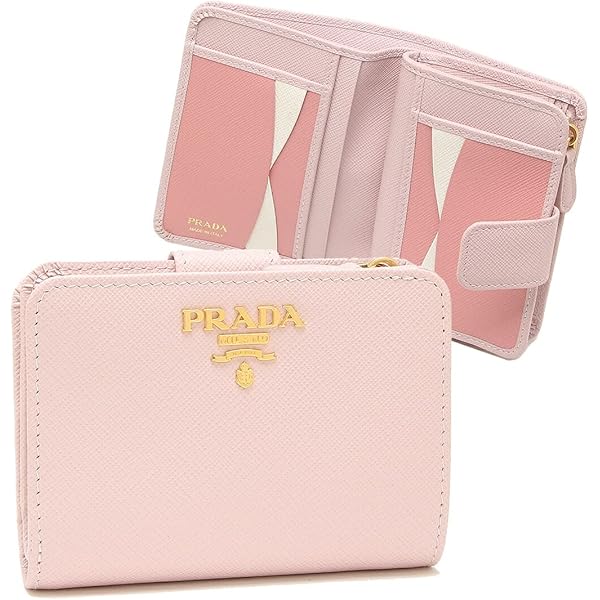 Amazon | プラダ 三つ折り財布 レディース ピンクベージュ 1MH021 ZLP