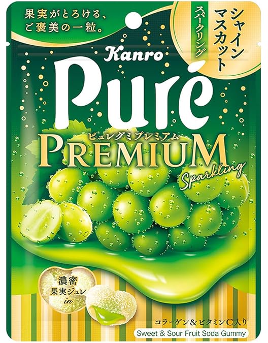 Amazon | カンロ ピュレグミプレミアム山梨産白桃 54g×6個 | カンロ