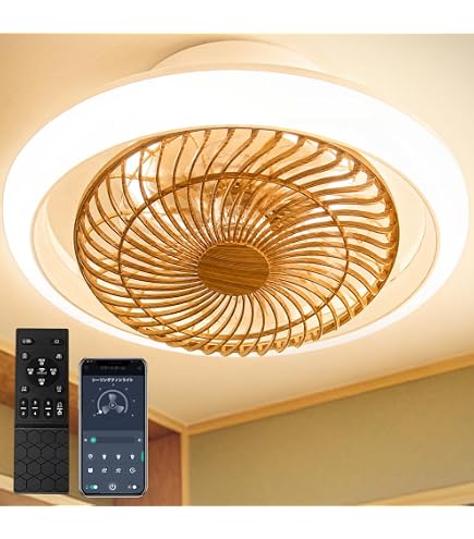 Amazon | TALOYA スマートLEDシーリングファンライト Alexaに対応 6~8