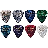 Fender 【8色アソート】 8枚(各色1枚）ティアドロップ MEDIUM ギター ピック…