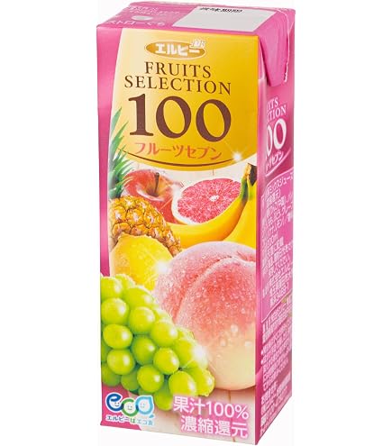 Amazon.co.jp: エルビー FRUITS SELECTION アップル100% 200ml x 48本