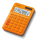 カシオ カラフル電卓 オレンジ 12桁 ミニジャストタイプ MW-C20C-RG-N