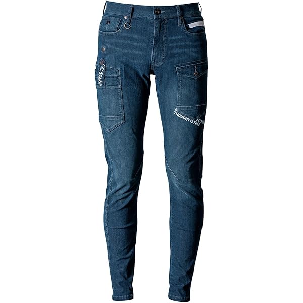 PRIORITY プライオリティ　ストレッチデニム　リラックスカーゴ PRIORITY Priority (プライオリティ) ストレッチデニム