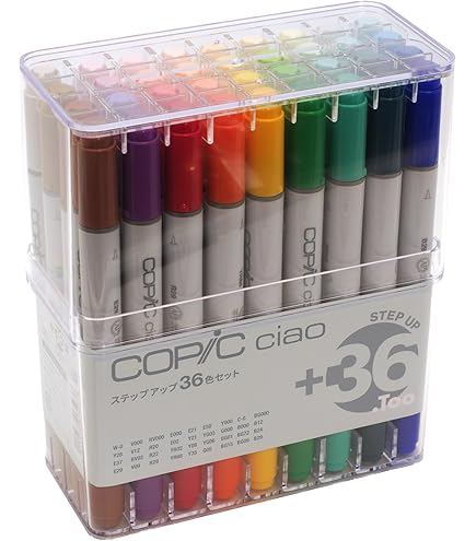 Amazon.co.jp: COPIC コピックチャオ 36色 Aセット : 文房具
