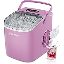 Euhomy 製氷機 コンパクト 黒 コンビニで氷を買うよりおトク！ 最速6分で氷ができる格安製氷機