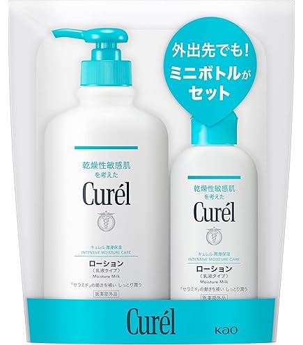 Amazon | キュレル・ローション 410ml ポンプ （全身用乳液） [並行