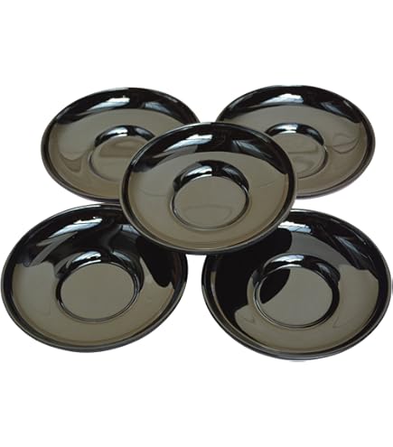 Amazon.co.jp: 高岡銅器 西村義光作 鍛金製 舟形鎚目打 茶托 5枚