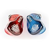 SeeAudio Bravery AE リミテッド エディション インイヤー モニター、4BA IEM インイヤー イヤホン (SeeAudio Bravery AE Blue and Red)