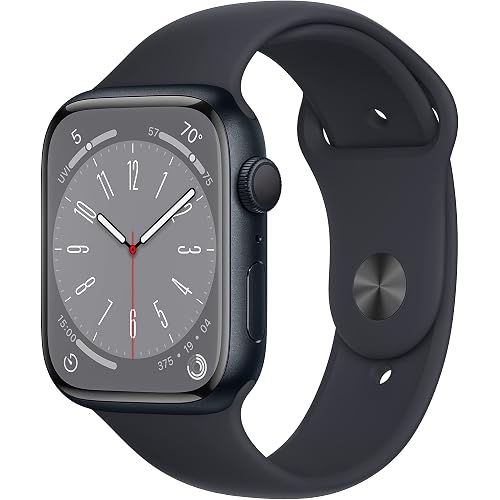 Apple Watch Series 8 [GPS, 45mm] Midnight Aluminium Case with Midnight Sport Band - [Regular]