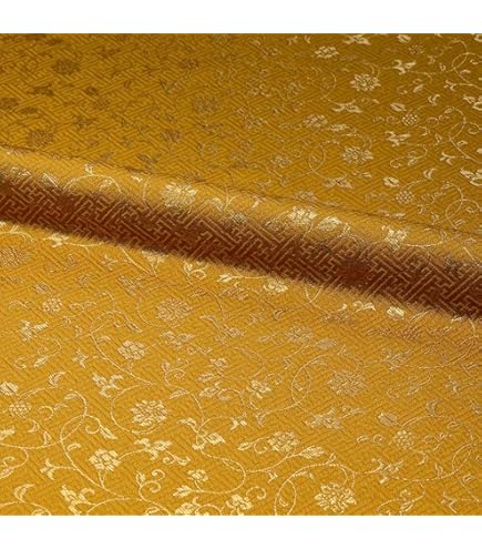 京都西陣織金襴生地 金襴生地 京都西陣織 輪宝・小 (全3色) 10cm単位 切り売り : 都