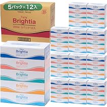 みるく商品 Amazon.co.jp: 【ケース販売】コアレックス ブライティアBOXティシュー