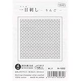 オリムパス製絲 刺し子布パック 一目刺しの花ふきん りんご H-1052