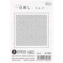 刺し子ふきん（りんご＆ハートのレース） 刺し子ふきん（りんご＆ハートのレース） 刺し子ふきん（りんご