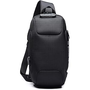 [OZUKO] ボディバッグ メンズ 大容量 ワンショルダー 盗難防止 ショルダーバッグ 斜めがけ 大容量 防水 USB…