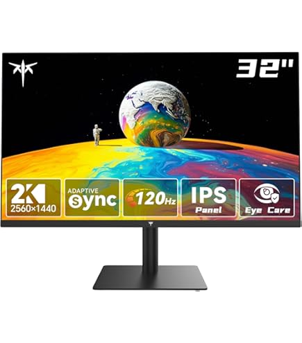 Amazon.co.jp: KTC 32 Inch 2K Computer Monitor, IPS 1440p Monitor