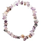 Zenergy Gems Charged Super 7 / Sacred 7 Crystal Bracelets + Hand-Carved Baby Selenite Pocket Puffy Heart Charger