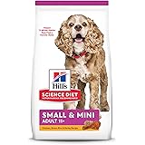 Hill's Science Diet Senior Adult 11+ Small Paws, Chicken Meal, Barley and Brown Rice Recipe, Dry Dog Food for Older Small And