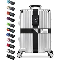 Amazon.co.jp: VVGAOGES 【TSAロック搭載】スーツケースベルト 十字型