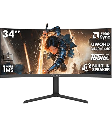 Amazon.co.jp: JAPANNEXT 34インチ ゲーミングモニター 165Hz 1ms