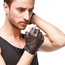 Amazon | [Nappaglo] メンズ 男性用 ショート 羊革 レザー 手袋
