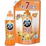 【まとめ買い】 ジョイ コンパクト 食器用洗剤 バレンシアオレンジの香り 本体 190mL + 詰め替え 超特大 1065mL