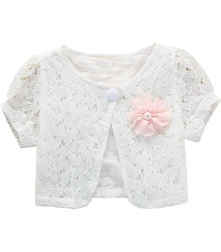 Amazon.co.jp: 半袖ボレロ ベビー キッズ カーディガン 子供服 女の子
