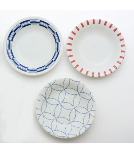 波形の縁取りの陶器皿☆5枚セット☆美品です Amazon｜ヤマ吾陶器 お皿 皿 中皿 取り皿 おかず皿 セット 5枚 美濃焼