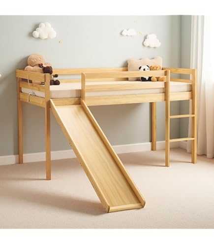 Amazon.co.jp: 森風ShinrinKaze 子供用ロフトベッド ロータイプ 階段