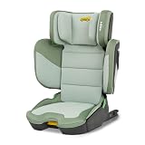 Jovikids 折りたたみジュニアシート ISOFIX i-Size R129適合 チャイルドシート 背もたれ幅とヘッドレスト調節可能 100～150cm 3～12歳 ブースターシート グリーン