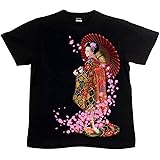 [GENJU] Tシャツ 京都 祇園 舞妓さん 桜 裏もデザイン有 メンズ キッズ