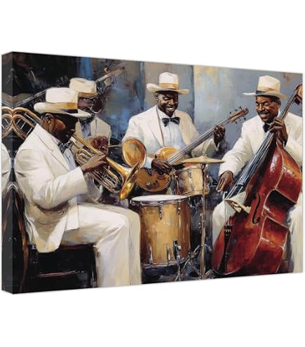 Amazon.co.jp: (27x39) Highlights of the Jazz Story Music Poster