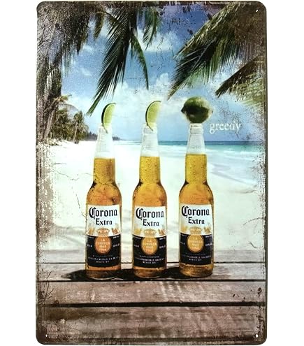 Amazon | コロナ ビール ブリキ看板 ドクロ 20cm×30cm Corona Extra