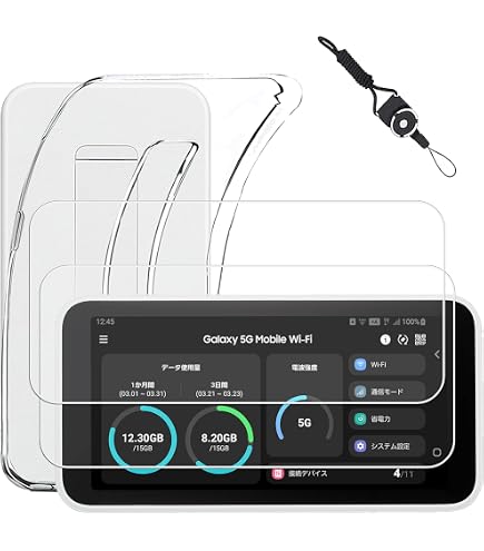 美Galaxy 5G Mobile Wi-Fi SCR01 ケース、保護フィルム Amazon | [MIWA CASES] Galaxy 5G Mobile Wi-Fi SCR01 強化ガラス保護