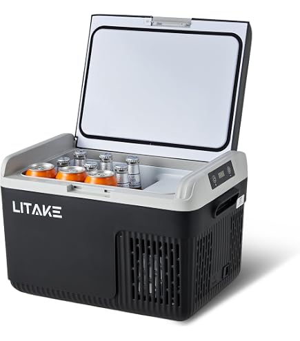 Amazon.co.jp: Litake(リテーク) 車載冷蔵庫 12L -20℃～20℃ バッテリー