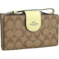 COACH 長財布 コーチ シグネチャー ストラップ付きアウトレット品 美品 コーチ COACH 長財布 財布 シグネチャー ストラップ付き