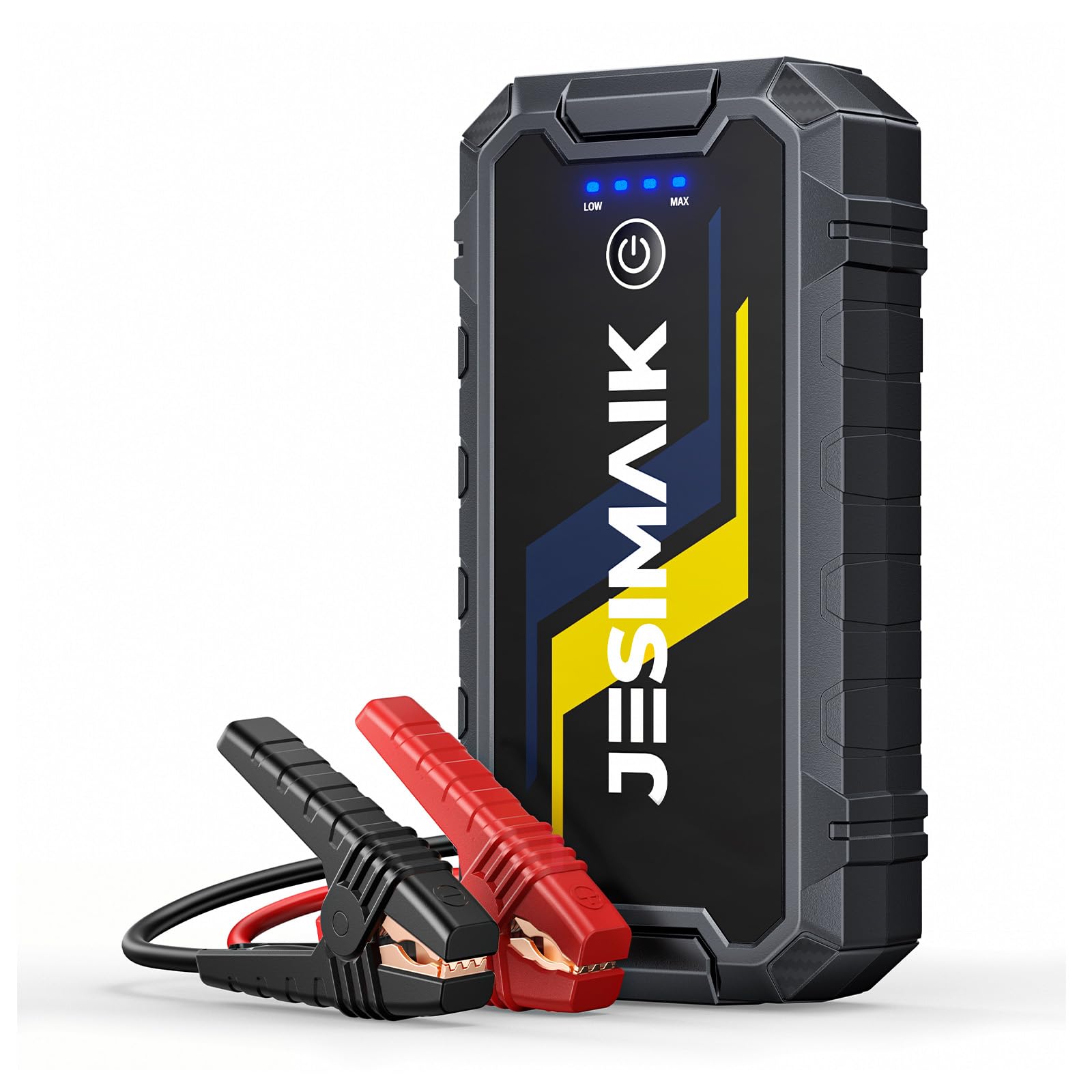 JESIMAIK ジャンプスターター N01 業界推奨【ナトリウム電池】安全 不燃 10400mAh 12V車用 修理対応可 PL保険完備 プロ検証済 | 10年以上長寿命 コンパクト 470g 同類最軽量 リチウムバッテリー無し 70回以上連続始動