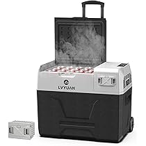 Amazon.co.jp: LVYUAN ポータブル冷蔵庫 40L 車載冷蔵庫 -20