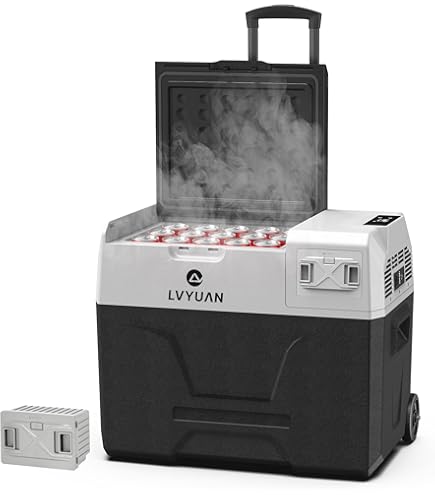 LVYUAN 車載冷蔵庫冷凍庫40L両用（AC100V・DC12V/24V対応) Amazon.co.jp: LVYUAN 車載冷蔵庫 冷凍庫 40L 大容量 家庭/車両両用
