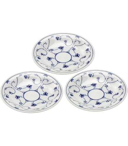 Amazon.co.jp: 京焼 清水焼 陶あん窯 4寸皿 揃 (5点セット) 染付草花