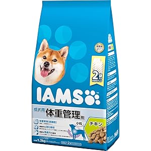 アイムス (IAMS) ドッグフード 体重管理用 小粒 チキン 成犬用 1.2kg